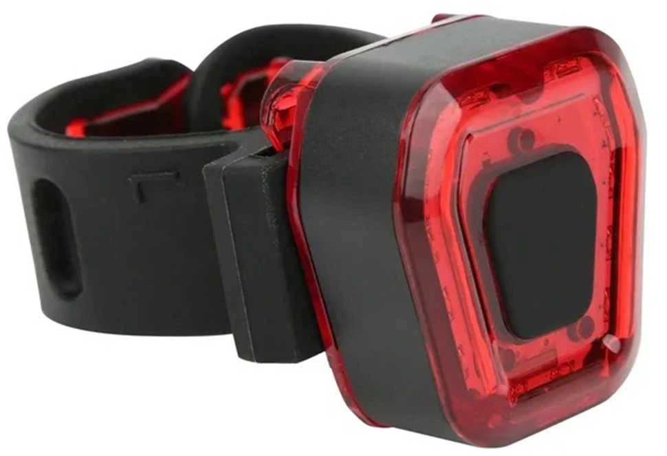 Verk Group Dviračio galinis žibintas 14 LED, juodas, USB įkrovimas