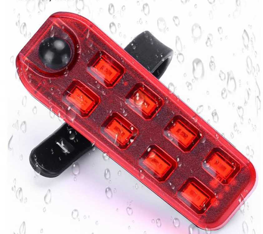 Verk Group Dviračio galinis žibintas LED su USB įkrovimu