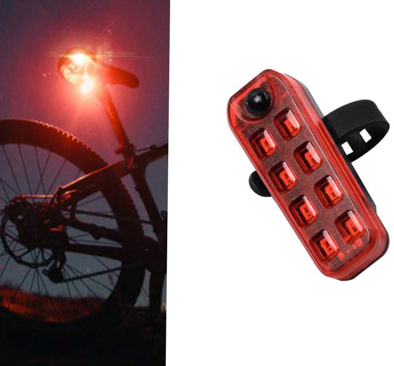 Verk Group Dviračio galinis žibintas LED su USB įkrovimu