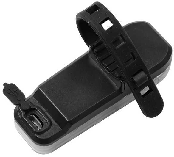 Verk Group Dviračio galinis žibintas LED su USB įkrovimu