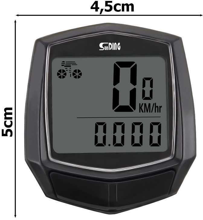 Dviračio spidometras su LCD ekranu