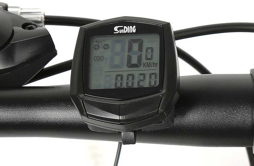 Dviračio spidometras su LCD ekranu