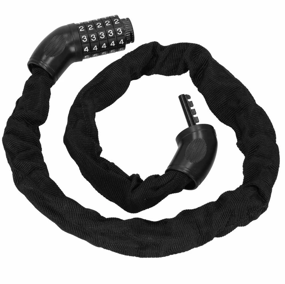 Dviračio spyna Springos BA0028, juoda, 98 cm