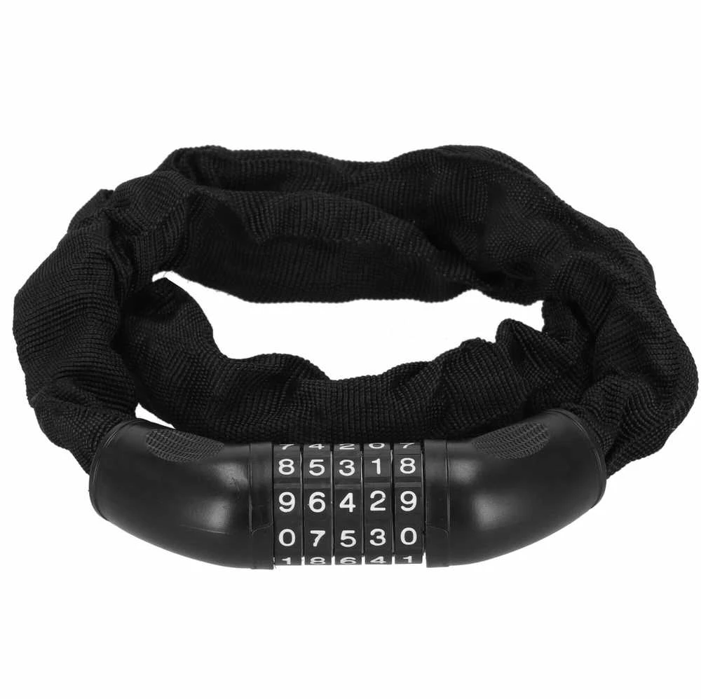 Dviračio spyna Springos BA0028, juoda, 98 cm