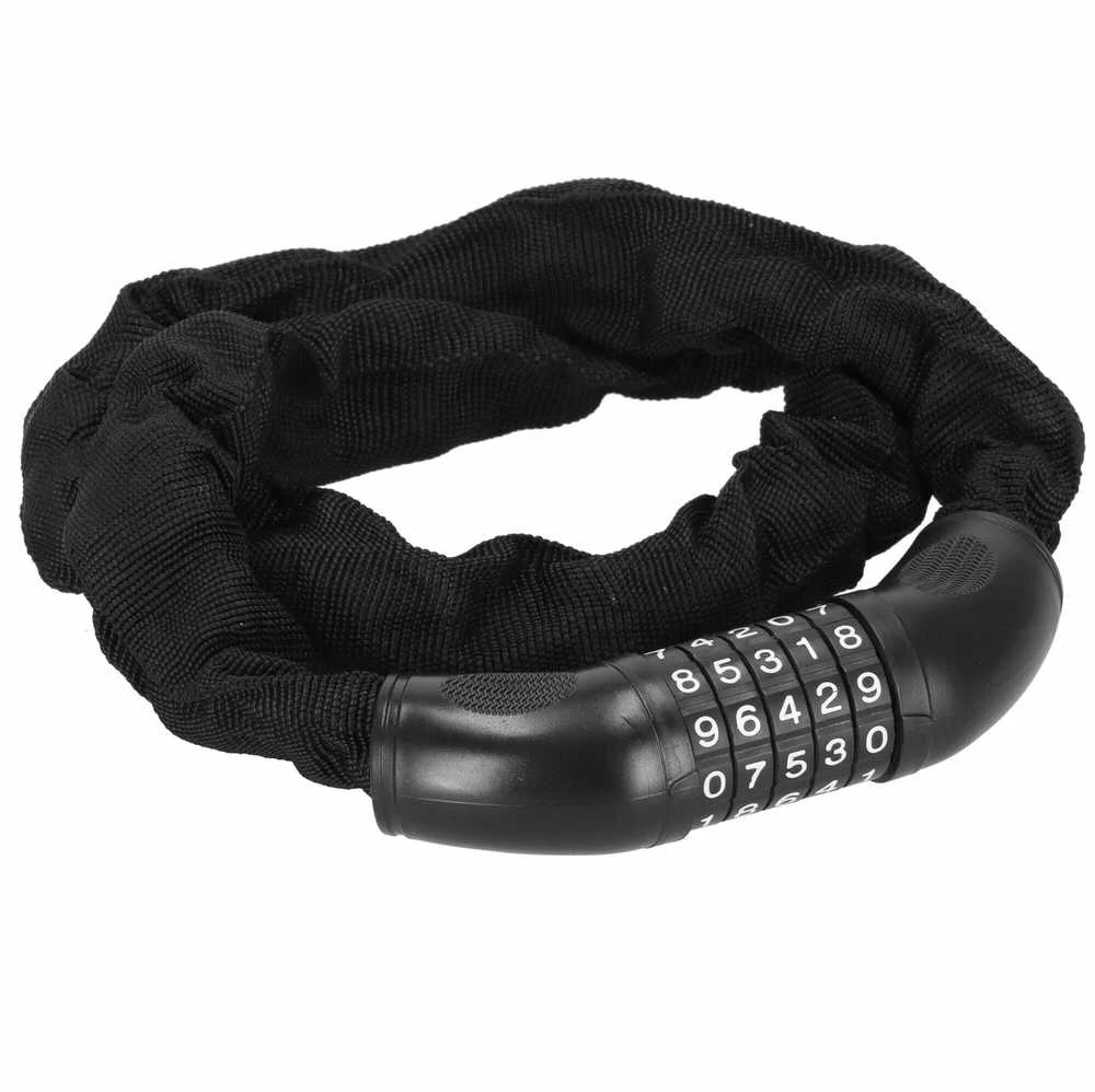 Dviračio spyna Springos BA0028, juoda, 98 cm