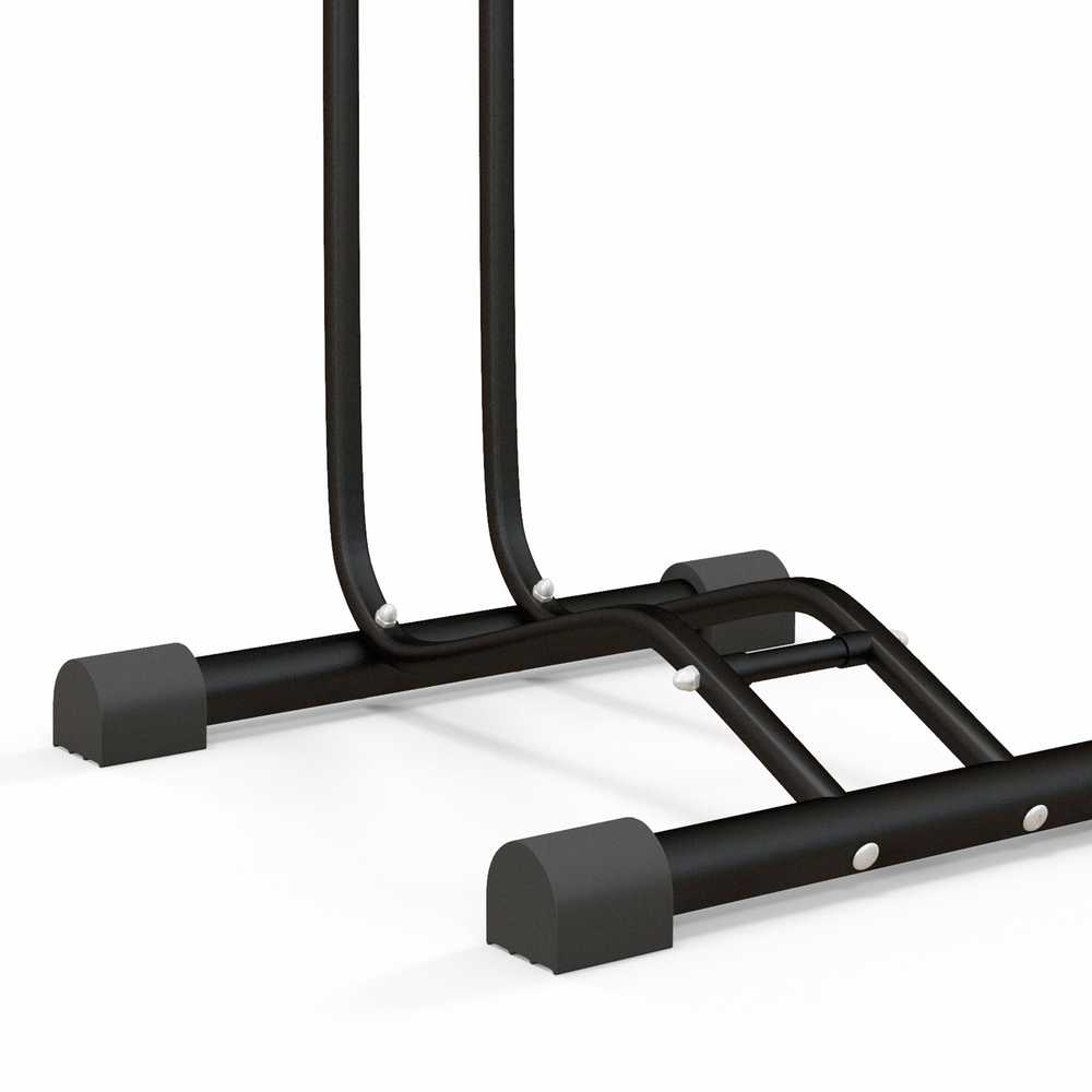 SPORTNOW dviračių stovas vertikalus ir horizontalus radikaliai reguliuojamas stovas 6"-28" ir 700c dviračiams 45 x 44 x 118 cm, metalinis juodas | Aosom