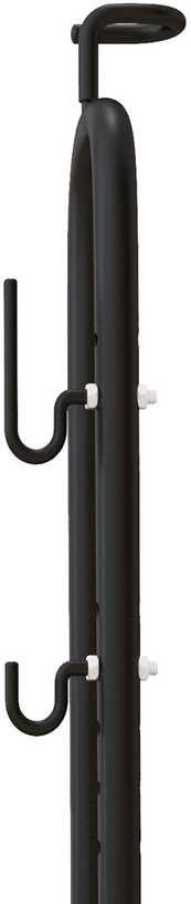 SPORTNOW dviračių stovas vertikalus ir horizontalus radikaliai reguliuojamas stovas 6"-28" ir 700c dviračiams 45 x 44 x 118 cm, metalinis juodas | Aosom