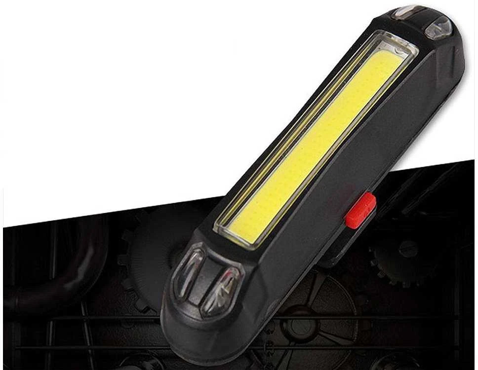 Verk Group Dviračio žibintas su garsiniu signalu 2 viename, LED, 11x5,5x4 cm