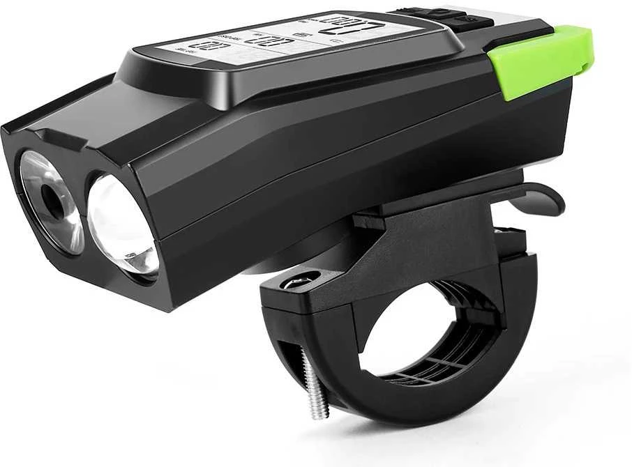 Verk Group Dviračio žibintas su LED, bevielis spidometras, garsus signalas 3in1