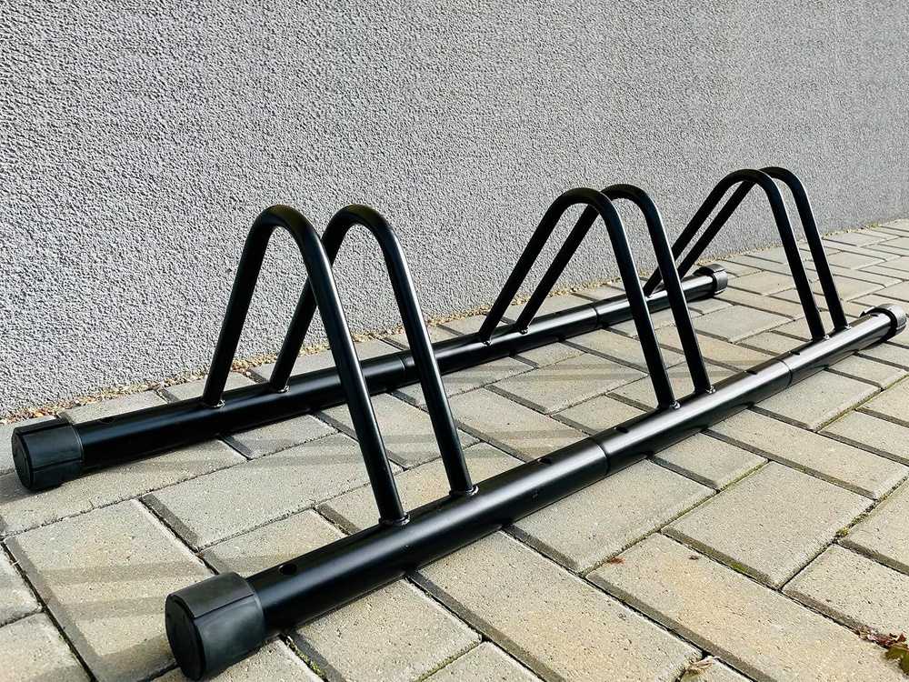 Dviračių stovas 3 dviračiams, universalus, 106,5 x 32,5 x 22,5 cm, juodas
