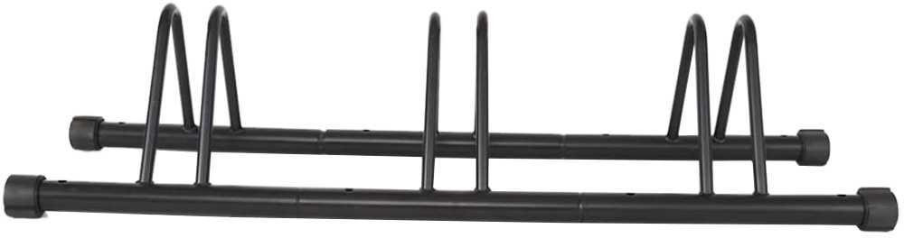 Dviračių stovas 3 dviračiams, universalus, 106,5 x 32,5 x 22,5 cm, juodas