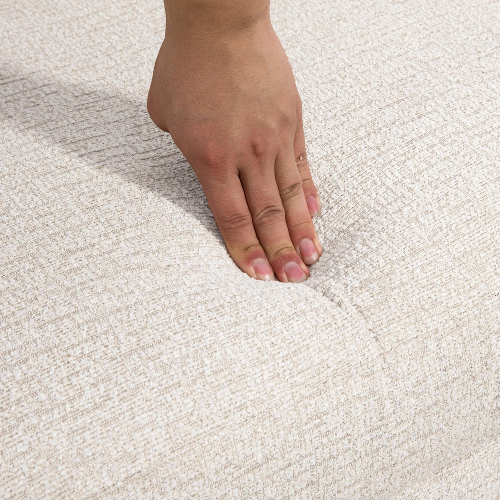 HOMCOM dvivietė sofa, sofa su storomis sėdynės ir nugaros pagalvėlėmis, aksominė išvaizda, minkšta sofa su medinėmis kojelėmis, modernaus stiliaus dvivietė sofa svetainei, miegamajam, smėlio spalvos