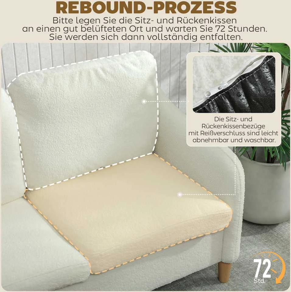 Dvivietė sofa 137 cm