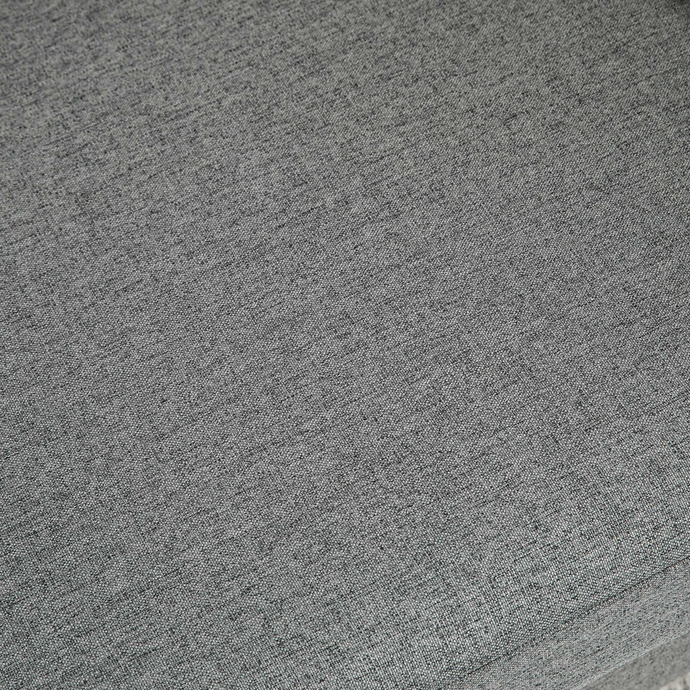 Homcom Dvivietė sofa su pagalvėlėmis, lininė, šviesiai pilka, 141x65x78cm