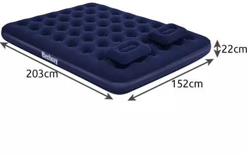 TOP KOMPLEKTAS! Bestway Pavillo dvigulis čiužinys su pompa ir 2 pagalvėlėmis 2.03m x 1.52m x 22cm