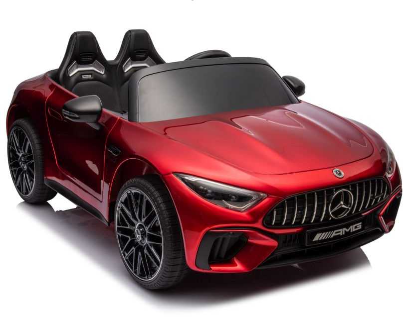 Dvivietis vaikiškas elektromobilis Lean Cars Mercedes AMG SL63, raudonas