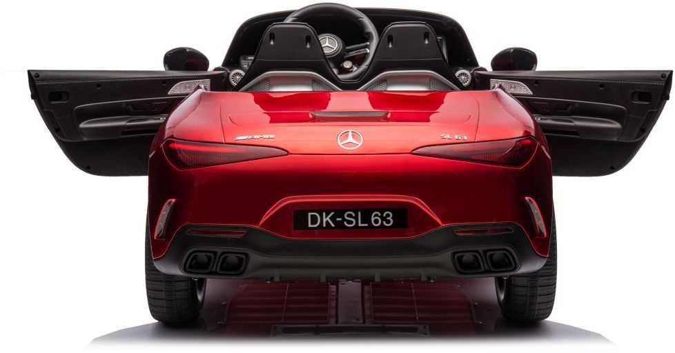 Dvivietis vaikiškas elektromobilis Lean Cars Mercedes AMG SL63, raudonas