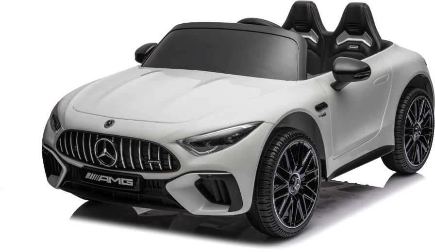 Dvivietis vaikiškas elektromobilis Lean Cars Mercedes AMG SL63, baltas