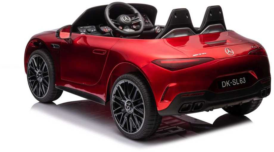 Dvivietis vaikiškas elektromobilis Lean Cars Mercedes AMG SL63, raudonas