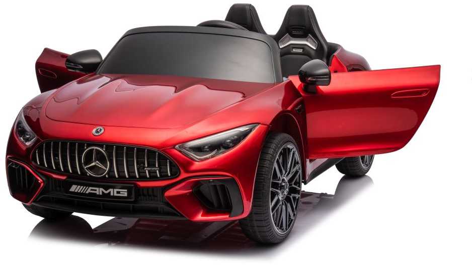 Dvivietis vaikiškas elektromobilis Lean Cars Mercedes AMG SL63, raudonas