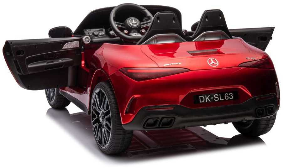 Dvivietis vaikiškas elektromobilis Lean Cars Mercedes AMG SL63, raudonas
