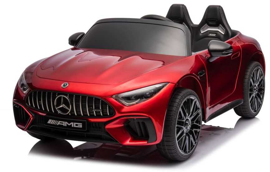 Dvivietis vaikiškas elektromobilis Lean Cars Mercedes AMG SL63, raudonas