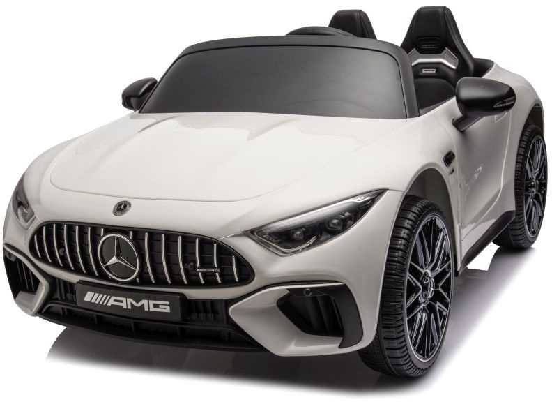 Dvivietis vaikiškas elektromobilis Lean Cars Mercedes AMG SL63, baltas