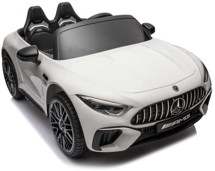 Dvivietis vaikiškas elektromobilis Lean Cars Mercedes AMG SL63, baltas