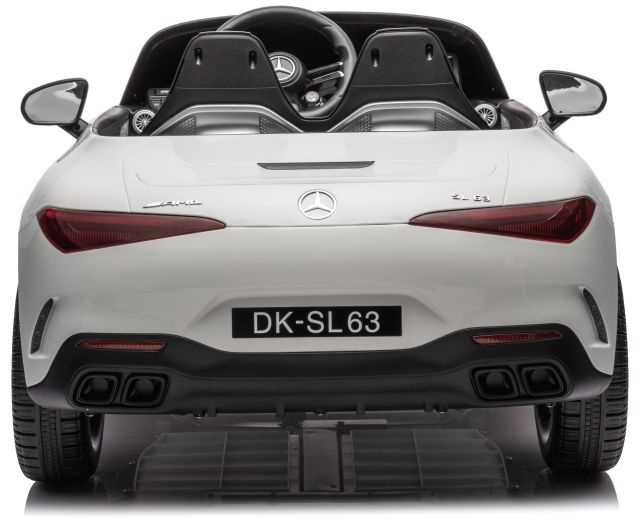 Dvivietis vaikiškas elektromobilis Lean Cars Mercedes AMG SL63, baltas