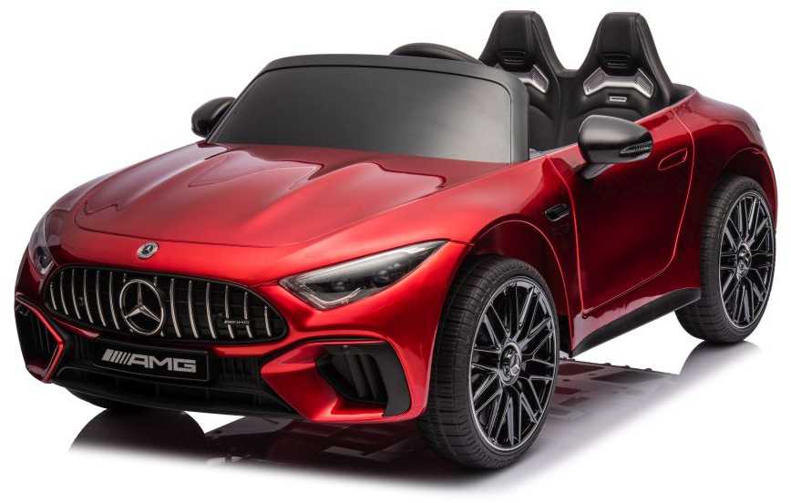 Dvivietis vaikiškas elektromobilis Lean Cars Mercedes AMG SL63, raudonas