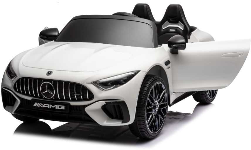 Dvivietis vaikiškas elektromobilis Lean Cars Mercedes AMG SL63, baltas