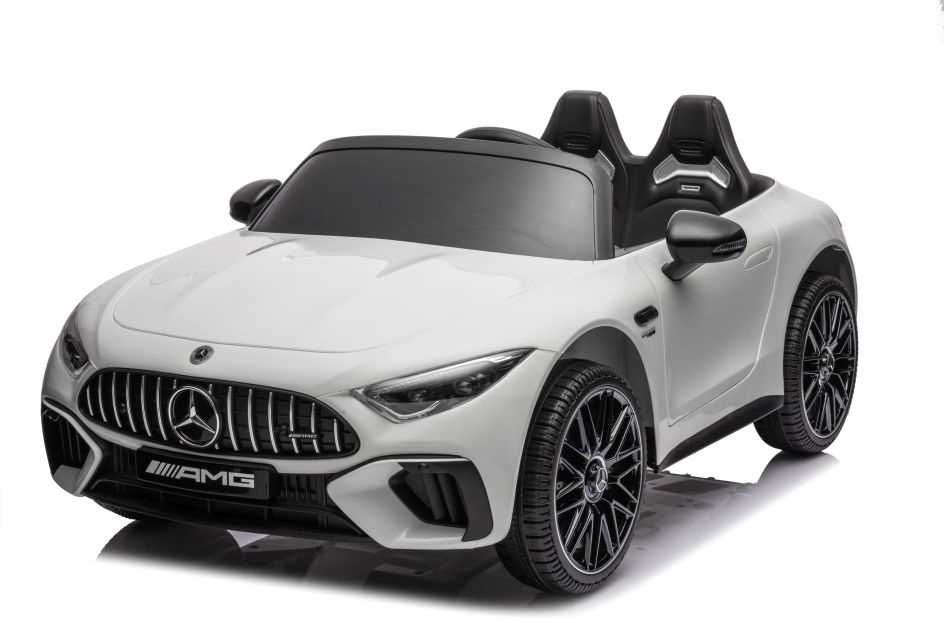 Dvivietis vaikiškas elektromobilis Lean Cars Mercedes AMG SL63, baltas