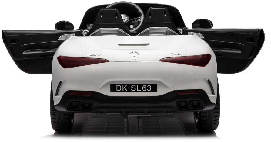 Dvivietis vaikiškas elektromobilis Lean Cars Mercedes AMG SL63, baltas