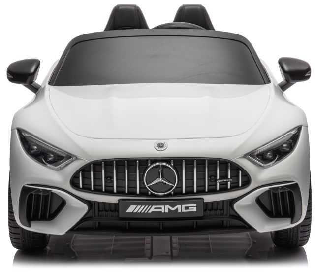 Dvivietis vaikiškas elektromobilis Lean Cars Mercedes AMG SL63, baltas