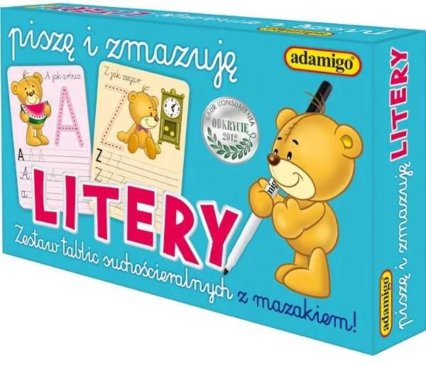 Edukacinė priemonė Rašau ir ištrinu raides Adamigo, 06564