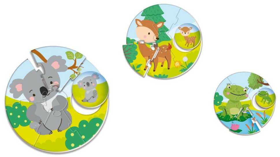 Edukacinis žaidimas Lisciani Giochi Montessori Baby Round Puppies (FR)