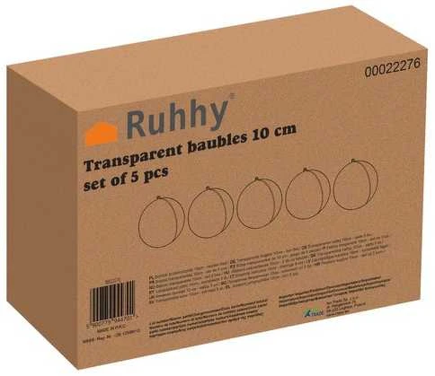 Skaidrūs žaisliukai 10cm - rinkinyje 5 Ruhhy 22276