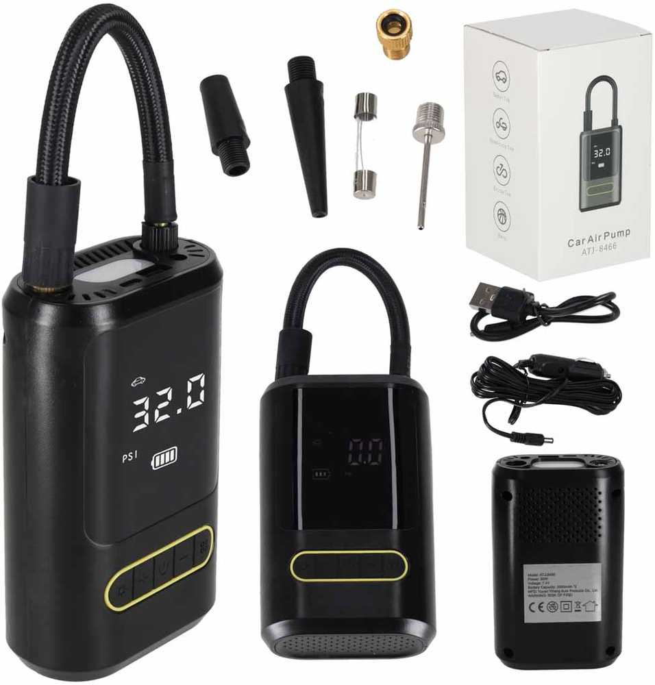 Elektrinis dviračių siurblys automobilio powerbank USB