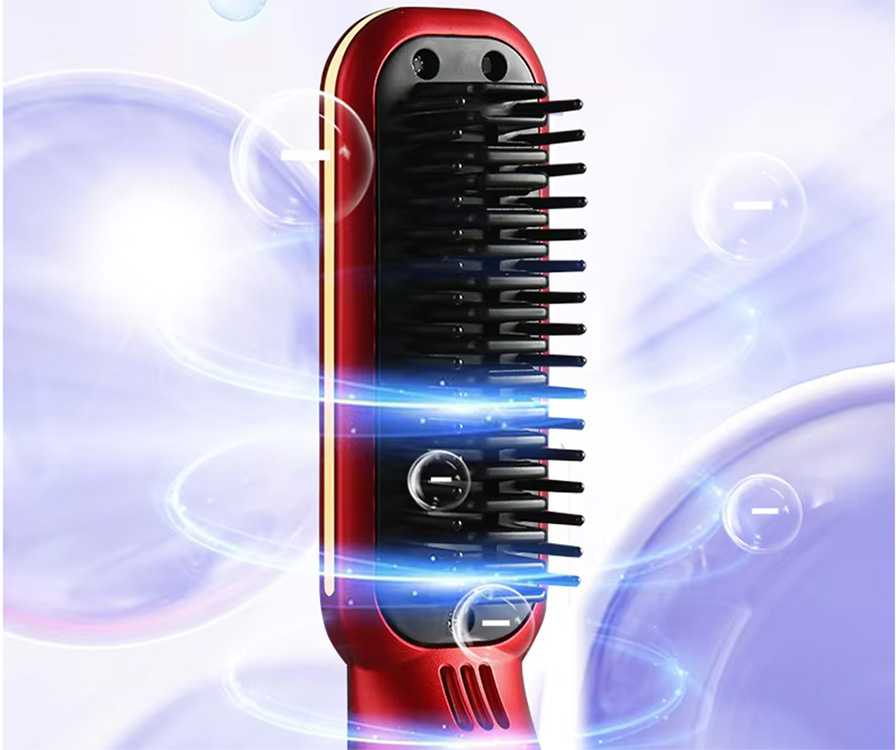Elektrinės plaukų tiesinimo šukos 2in1