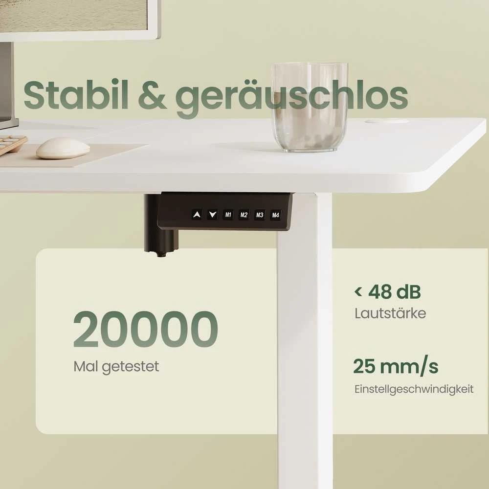 Songmics Reguliuojamo aukščio stalas 120,1 x 60 x 72,1-120,1cm