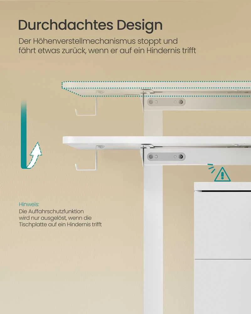Songmics Reguliuojamo aukščio stalas 60 x 140 x 72-120cm