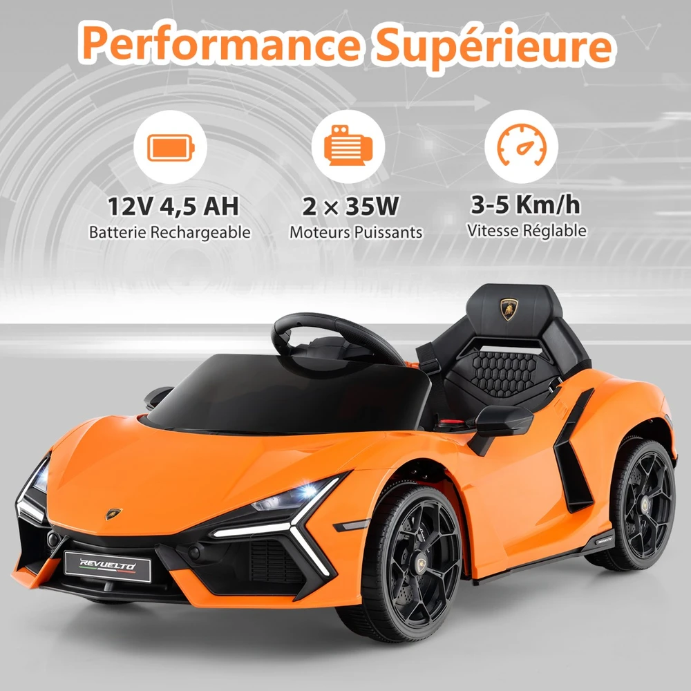 Elektrinis automobilis 12 V oranžinis