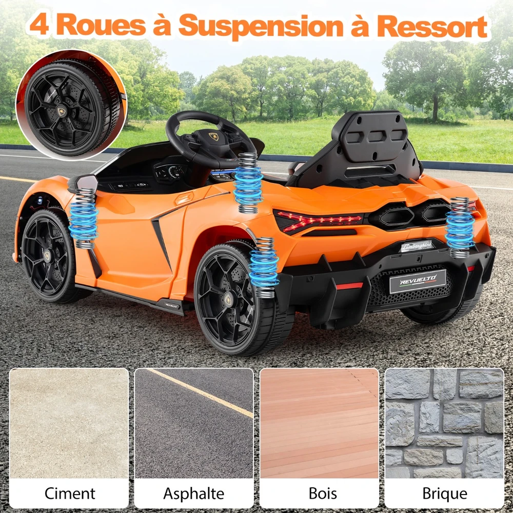 Elektrinis automobilis 12 V oranžinis