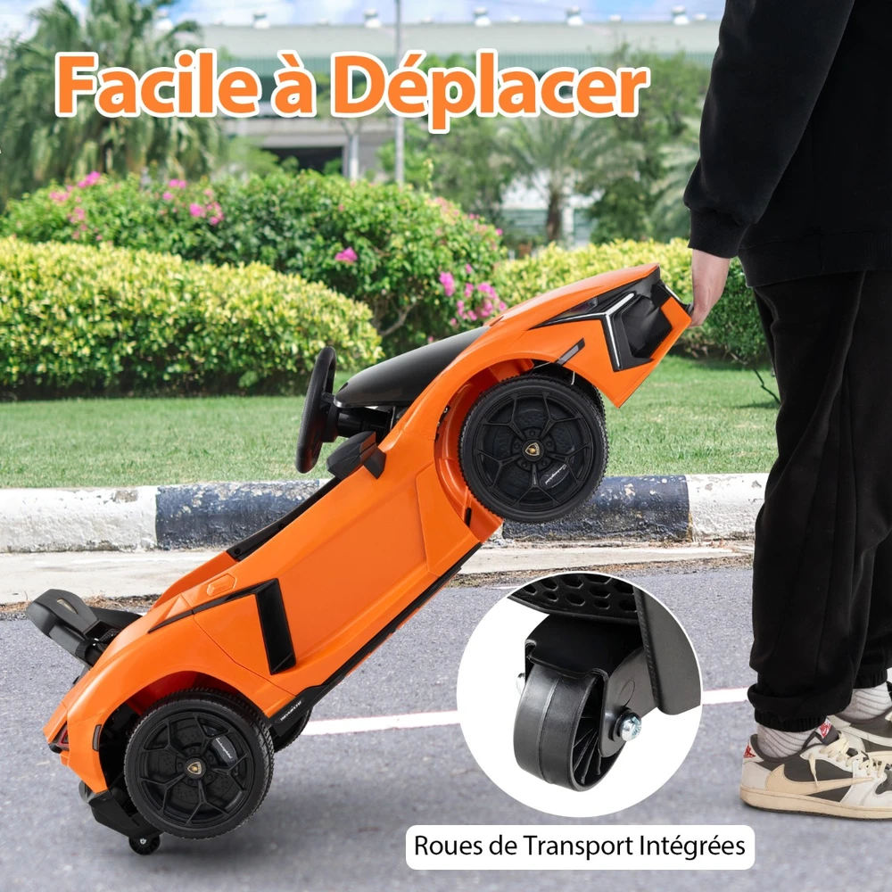 Elektrinis automobilis 12 V oranžinis
