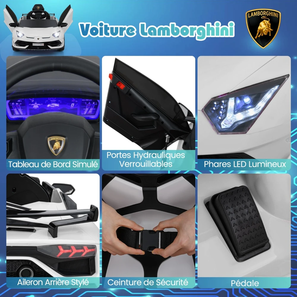 Elektrinis automobilis 12V baltas