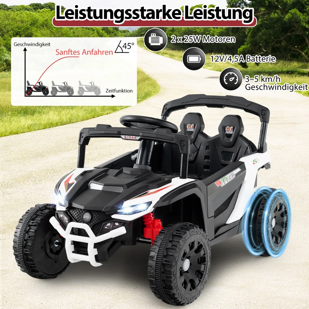 Elektrinis automobilis 12V baltas