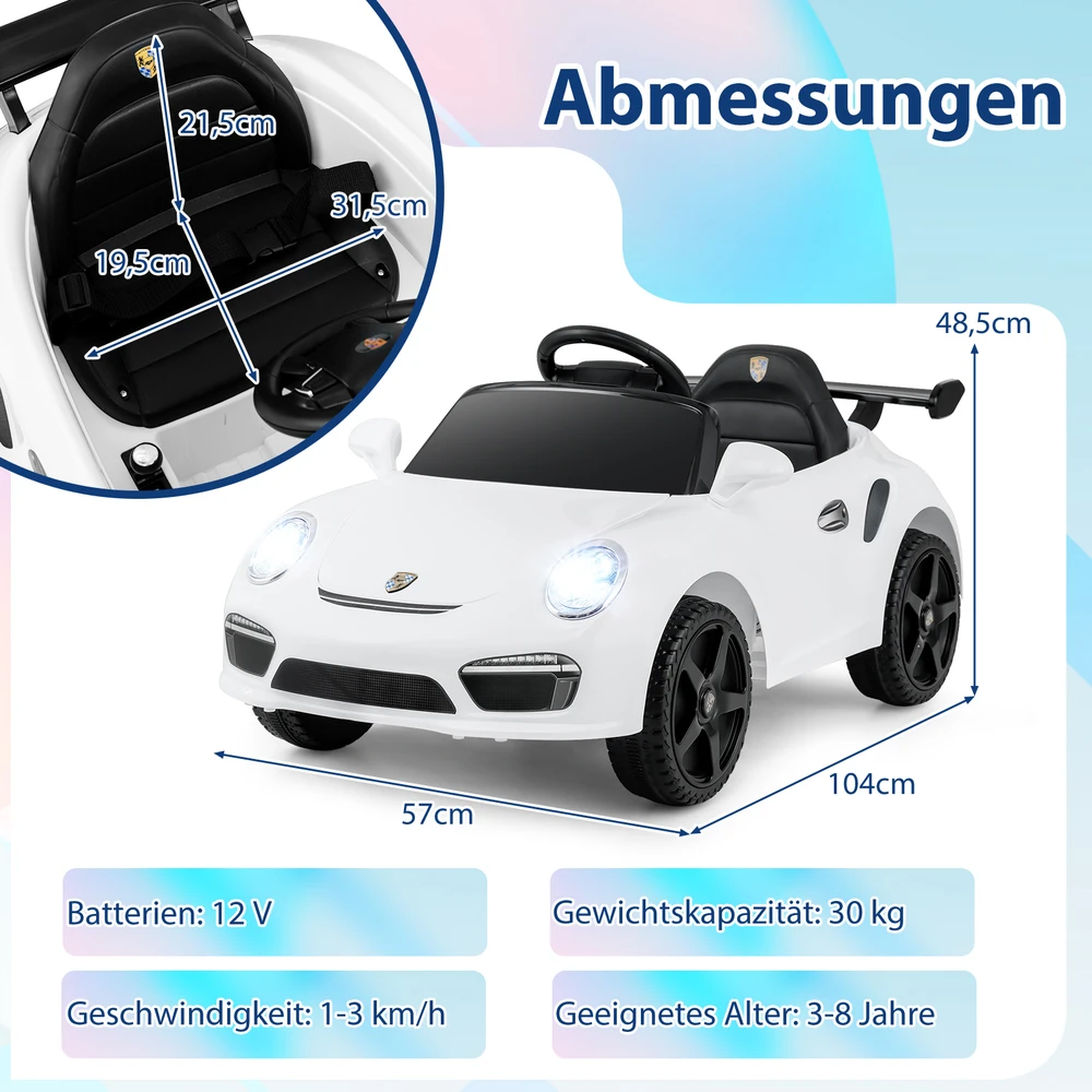 Elektrinis automobilis baltas