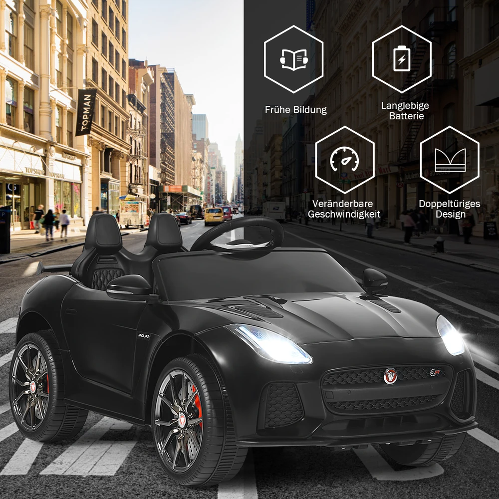 Elektrinis automobilis juodas