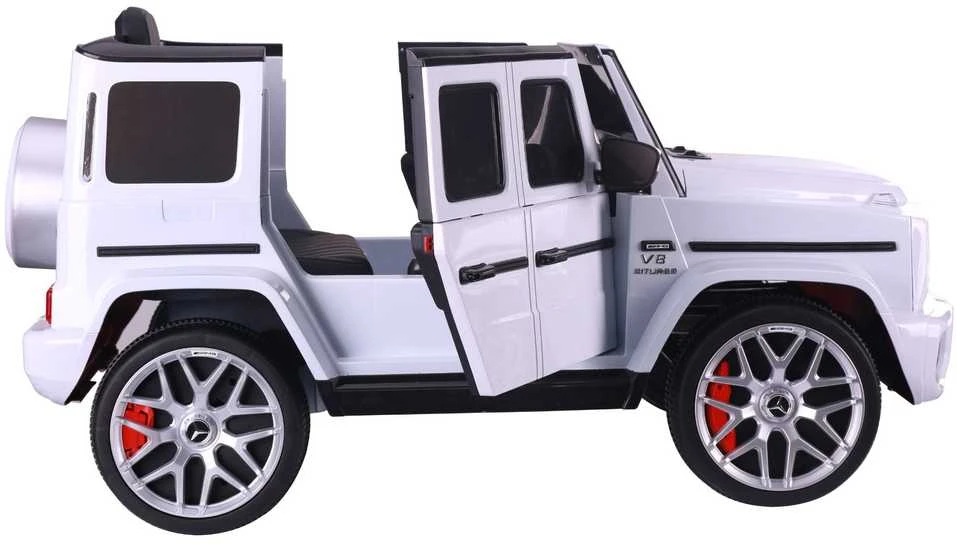 Lean Cars Elektrinis automobilis Mercedes G63 baltas
