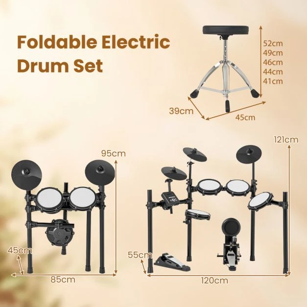 Elektrinis būgnų rinkinys 21 cm